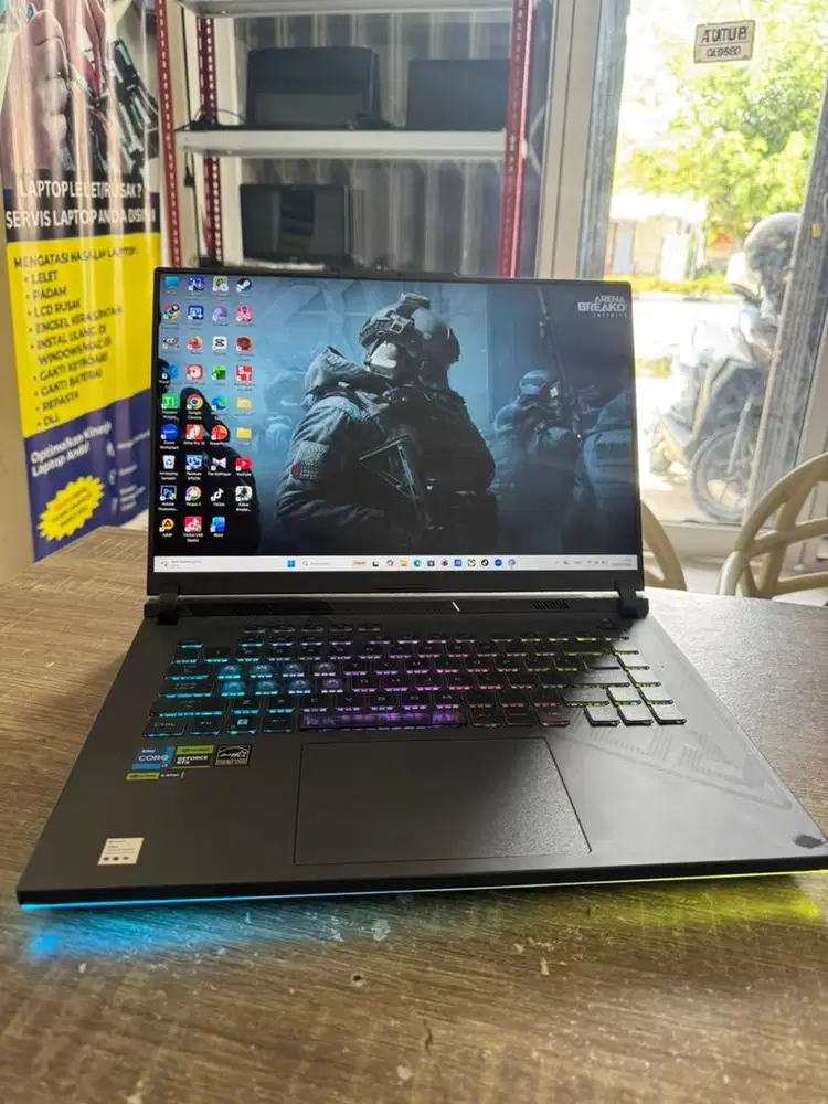 LAPTOP GAMING ROG G STRIX 16 RTX 4050 ON GARANSI