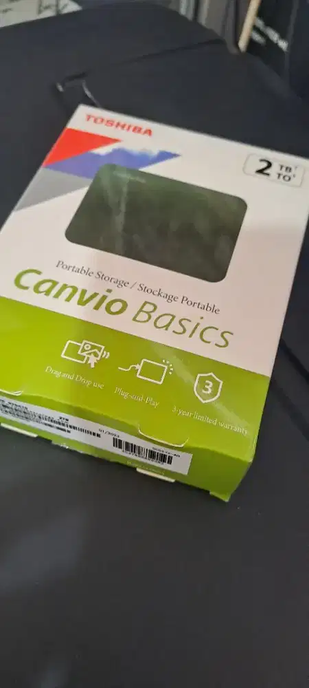 Toshiba Canvio Basics 2TB Portable Storage Disk dengan Kapasitas 2TB
