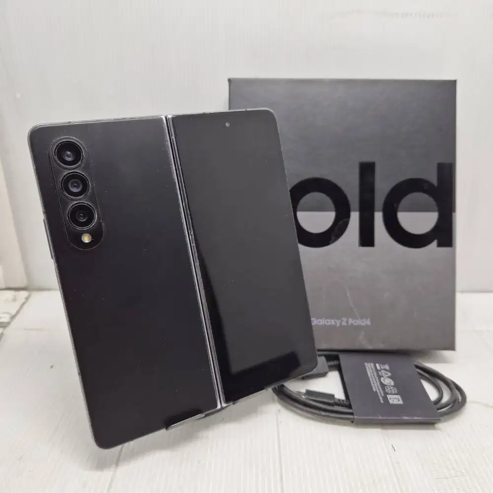 FULLSET SAMSUNG GALAXY Z FOLD 4 5G 12/256 BLACK  NO MINUS