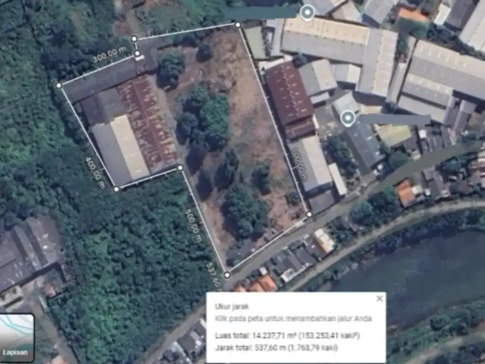 JUAL MURAH DIBAWAH NJOP Tanah pabrik & gudang Rp. 2,43 jt/m2 di Mekarsari, Neglasari, Tanggerang Kota