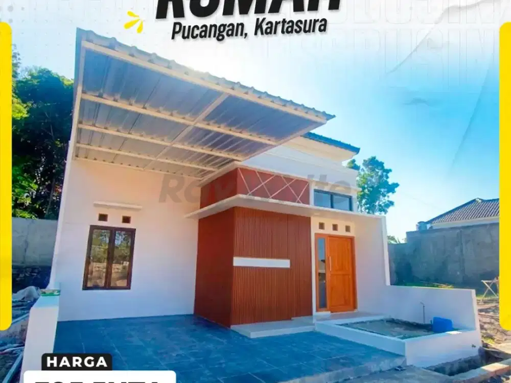Rumah Baru 2kamar SHM depan kopasus Pucangan Kartasura Sukoharjo