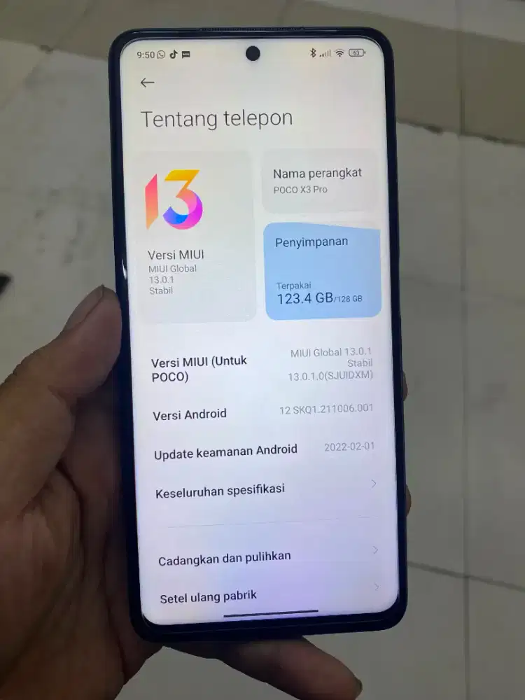 Poco x3 pro 6+2/128 mulus tukar tambah