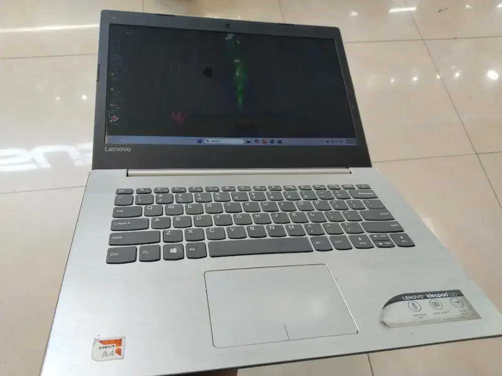 Dijual laptop lenovo ideapad 320 AMD A4-9125 Ram 8GB DDR4 SSD 160GB
