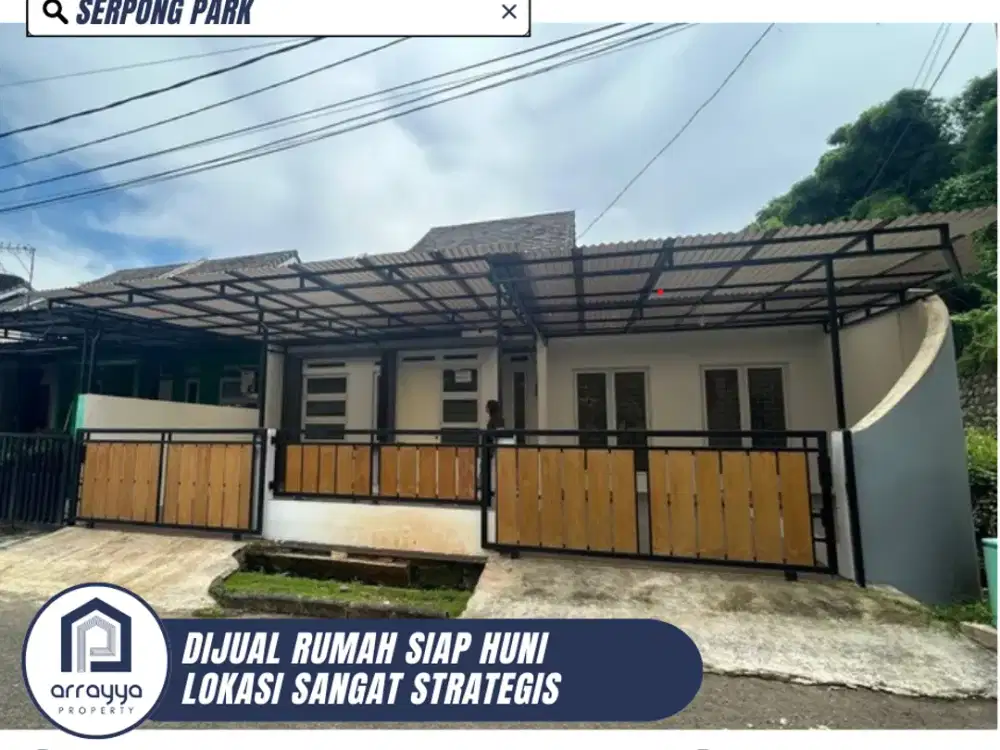 DIJUAL RUMAH CANTIK MODERN LIGKUNGAN ASRI SIAP HUNI SERPONG PARK (MR31)