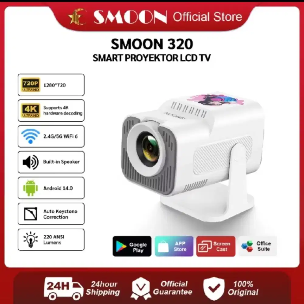 Projector / Proyektor Merk SMOON 320