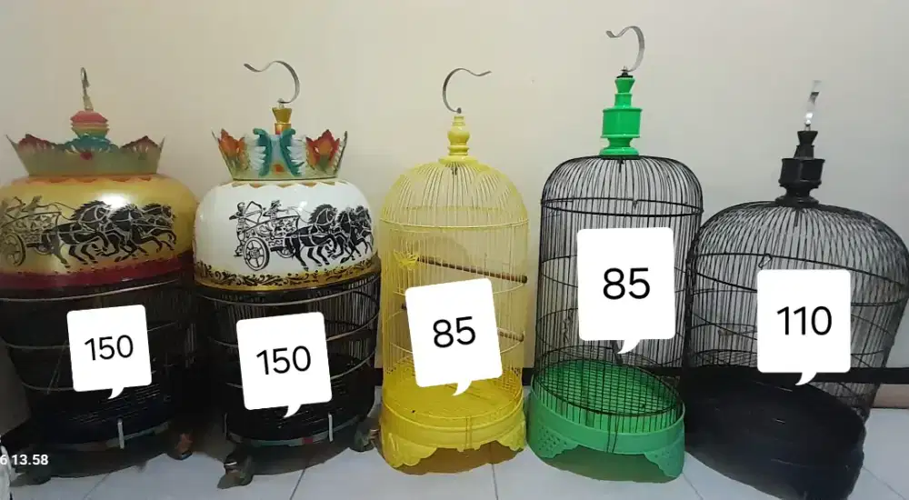 Berbagai macam jenis kandang / sangkar burung