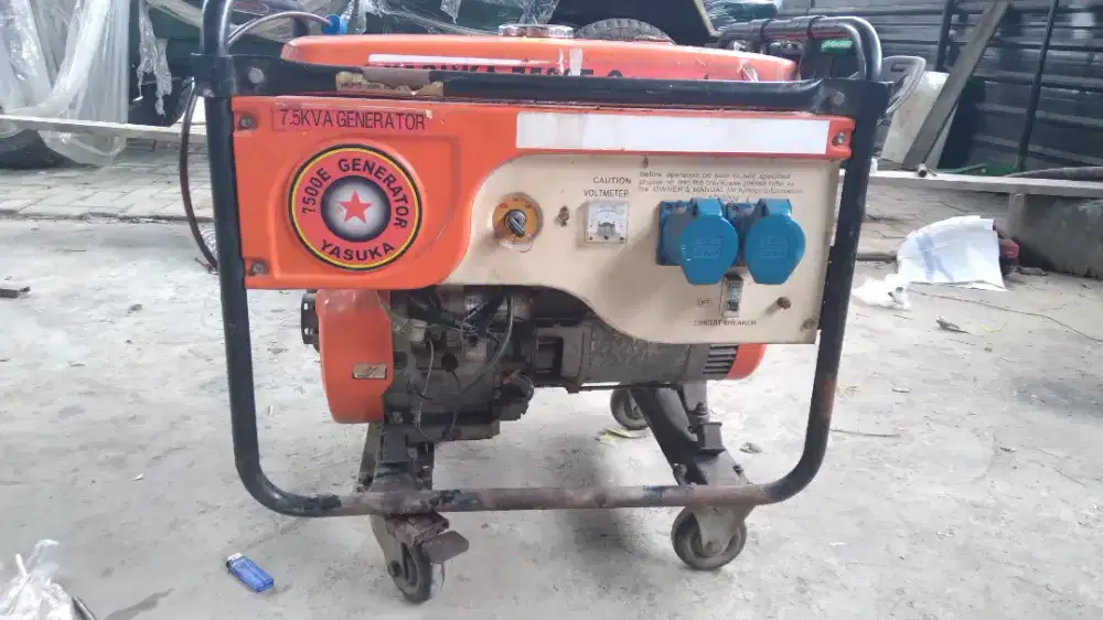 Jual mesin genset generator listrik 7500 watt murah bekas bagus medan