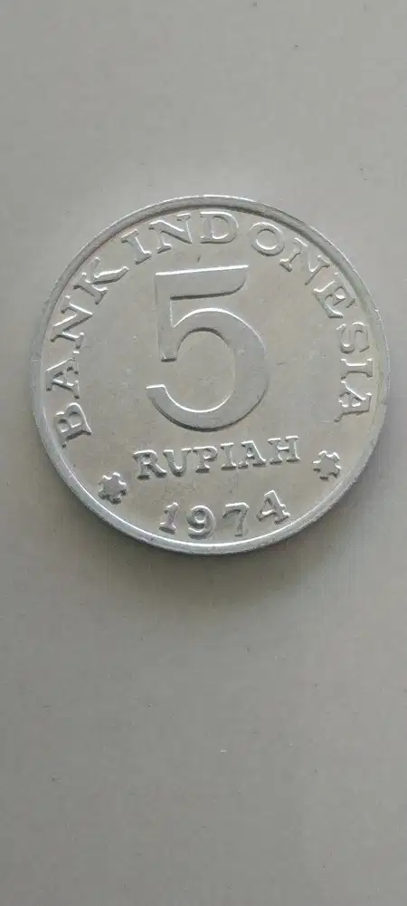 COIN 5 RUPIAH 1974 DARI INDONESIA