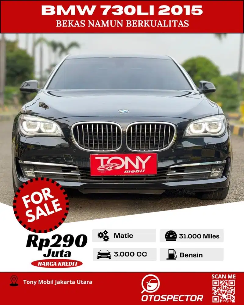 BMW 730LI 2015 Hitam