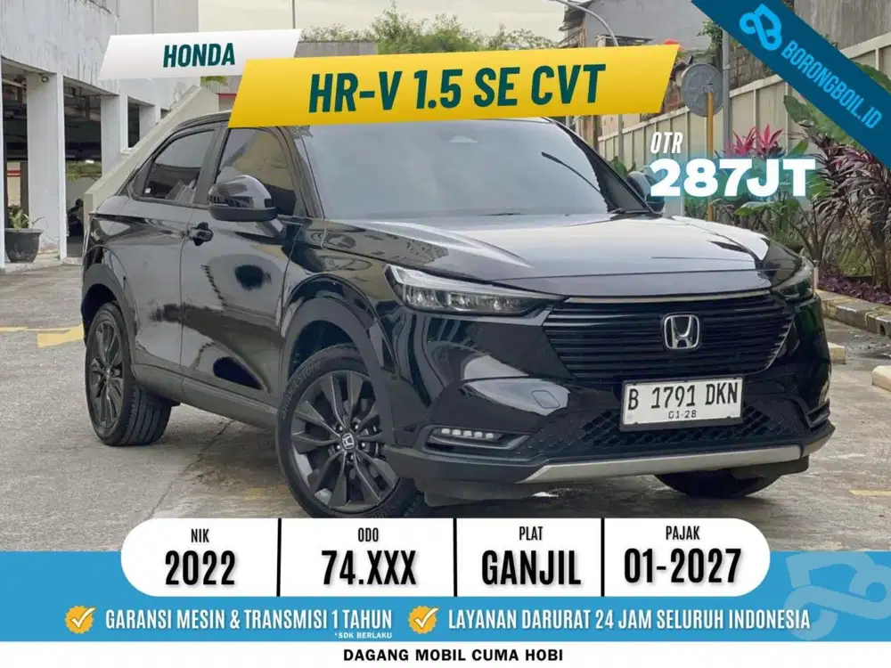 Honda HRV 1.5 SE CVT 2022 Hitam 2023