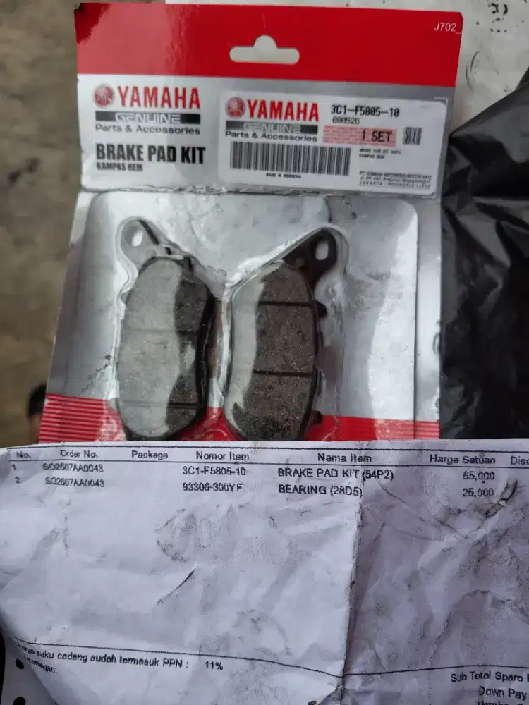 Kampas rem depan mio sporty ke atas