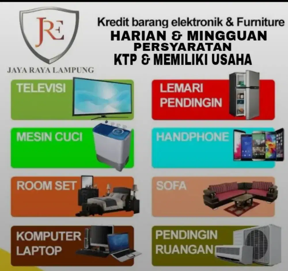 Tanpa BI ceking Kredit elektronik dan furniture