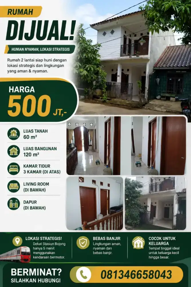 Di jual rumah termurah di Bojong gede