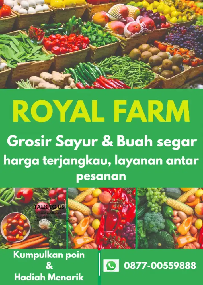 Grosir Sayur & Buah Segar, premium, harga terjangkau