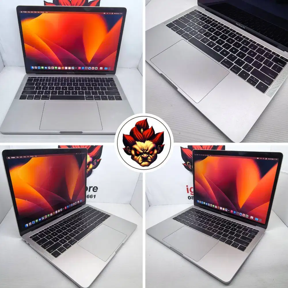 MULUS SIAP COD : Macbook Pro 2017 i7 8/512 Silver Monterey +Windows 10