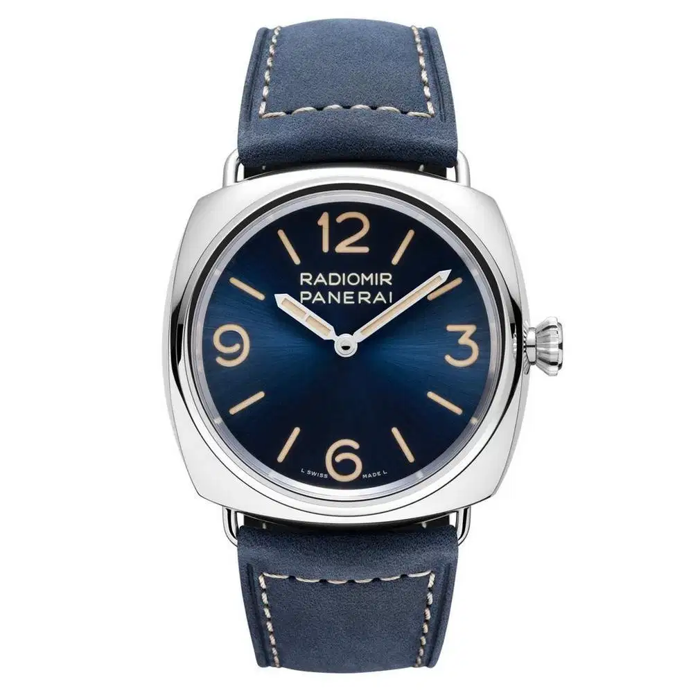 Panerai Radiomir Blue Dial PAM 1383 Leather 45m - New in Box
