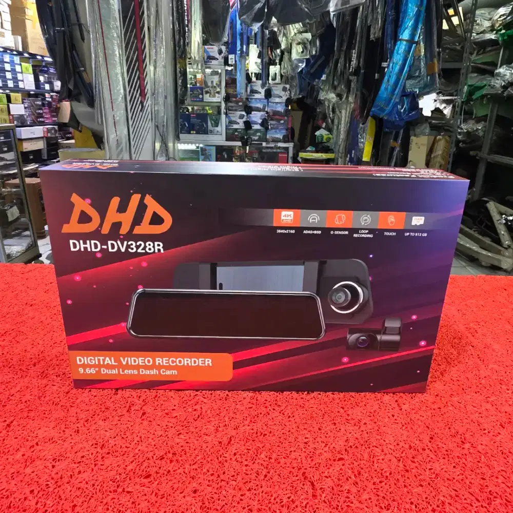 Spion DHD DVR DHD-DV328R Digital Video Recorder Dash Cam 4K 9.66 in