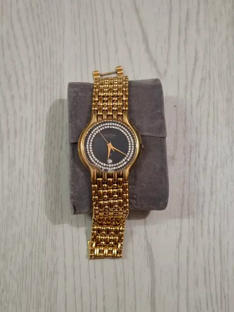 Jam tangan Westar gold plated 18k rare