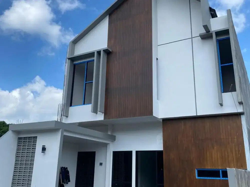 rumah mewah siap huni 2 lantai 4 kt & 5 km desain scandinavian modern mewah lokasi di solo baru dekat rs dr oen solobaru