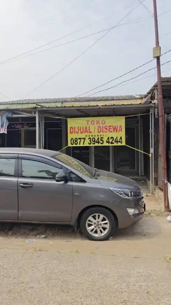 Disewakan toko row depan samping alfamary
