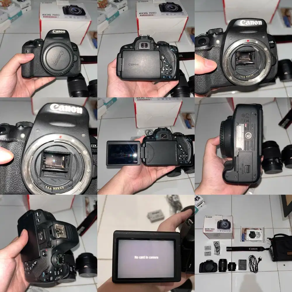 CANON 700D KIT LENS 18-55mm + 35mm f2 YOUNGNO(BEKAS)
