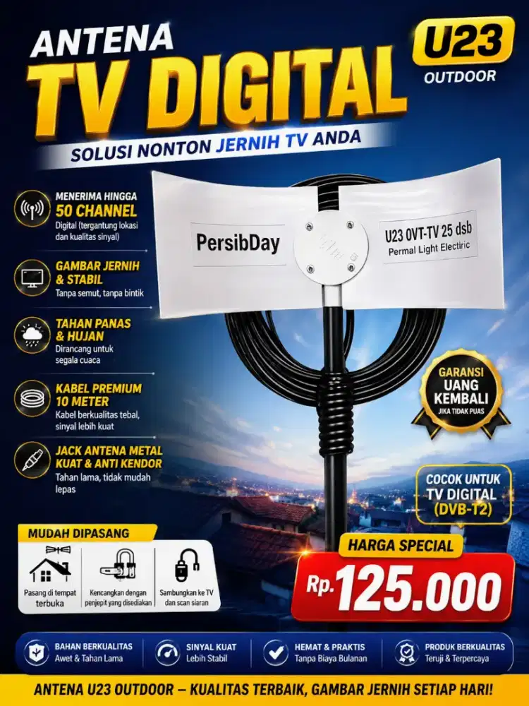 Antena TV digital anti ganguan sinyal