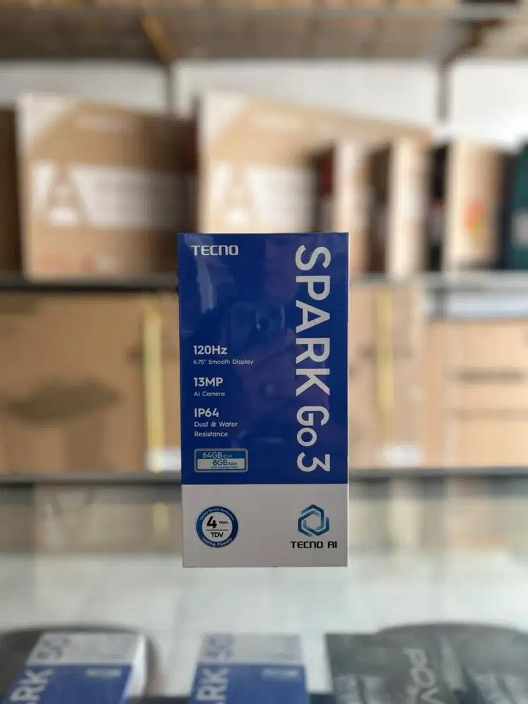 TECNO SPARK GO3 RAM 4/64 GB GARANSI RESMI