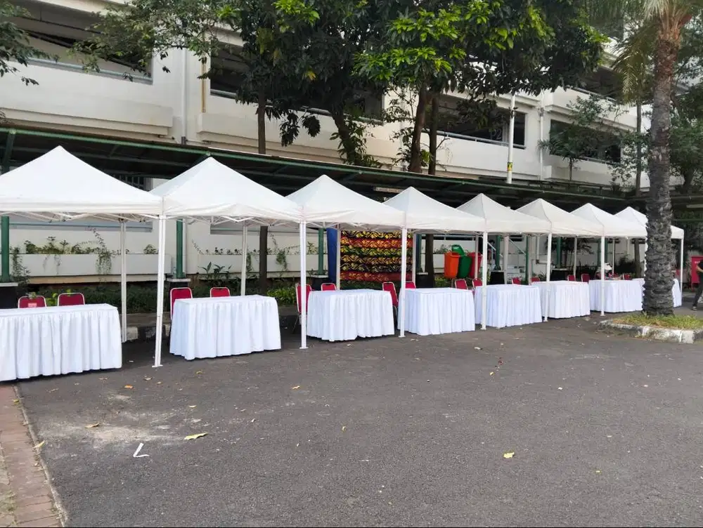 Sewa Tenda Bazar Ekonomis Bazar, CFD, Sekolah, UMKM Bekasi Jakarta Dep