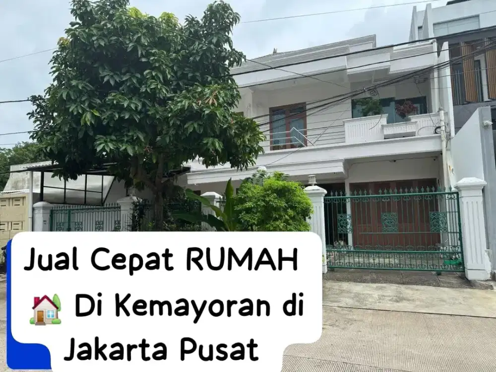 DIJUAL Cepat Rumah di Kemayoran Jakarta Pusat 2 Lantai Siap Huni di Rajawali