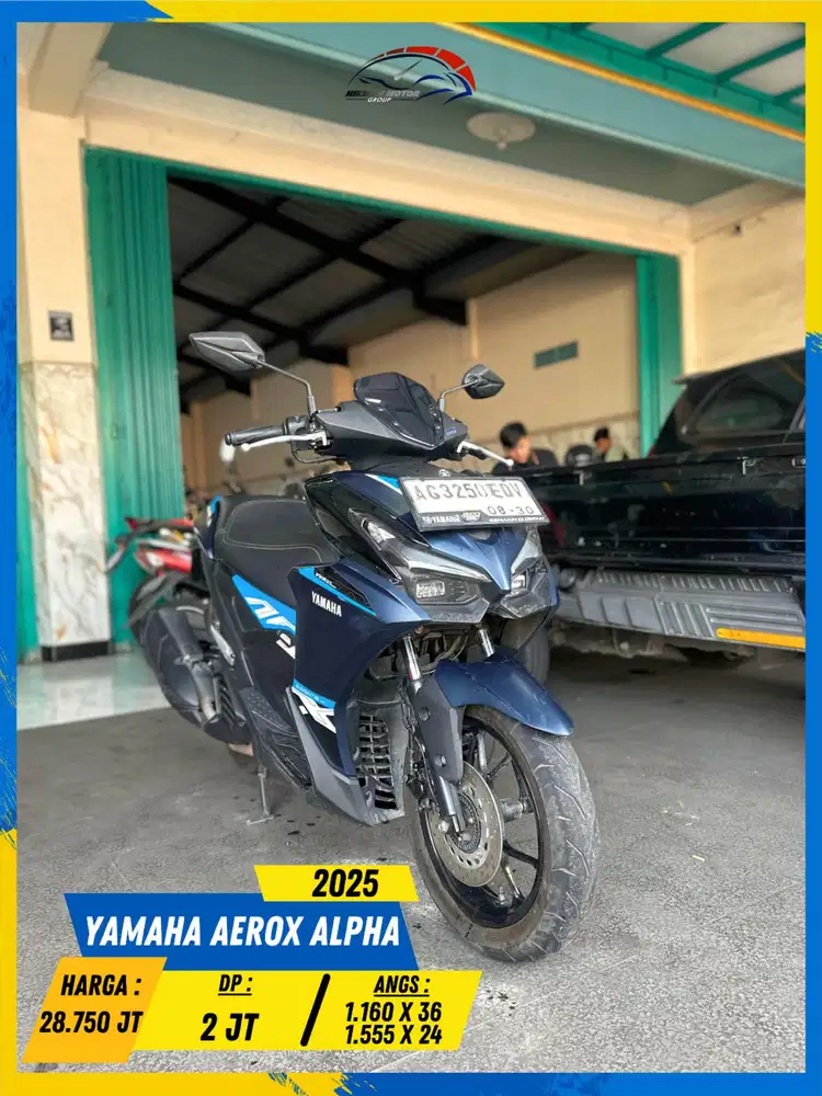YAMAHA AEROX ALPHA 2025 PLAT AG MANTAP LURR HIKMAH MOTOR KEPUH MALANG