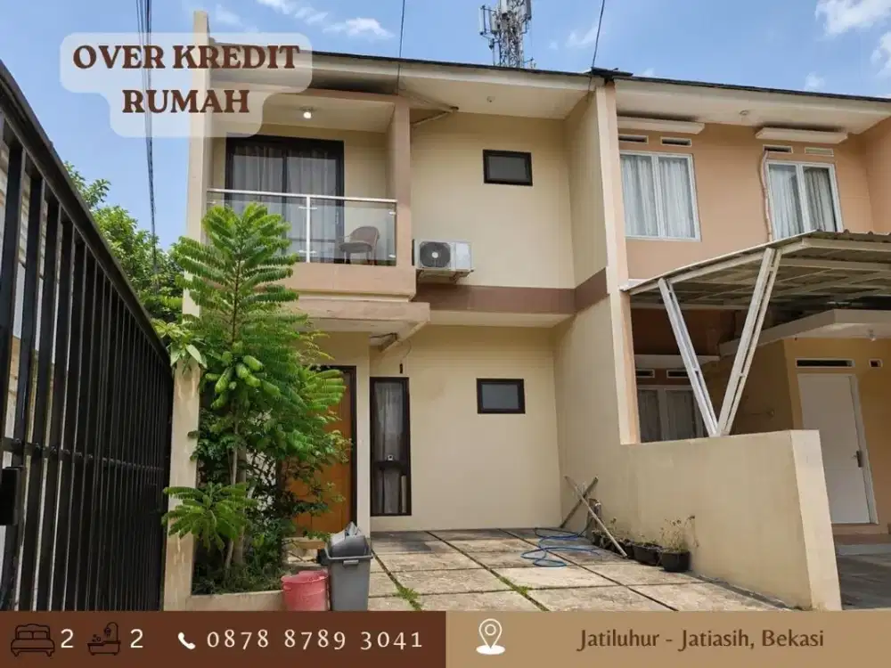 Rumah OVER KREDIT 95JT 2lantai dkt Tol di Jatiluhur Jatiasih Bekasi