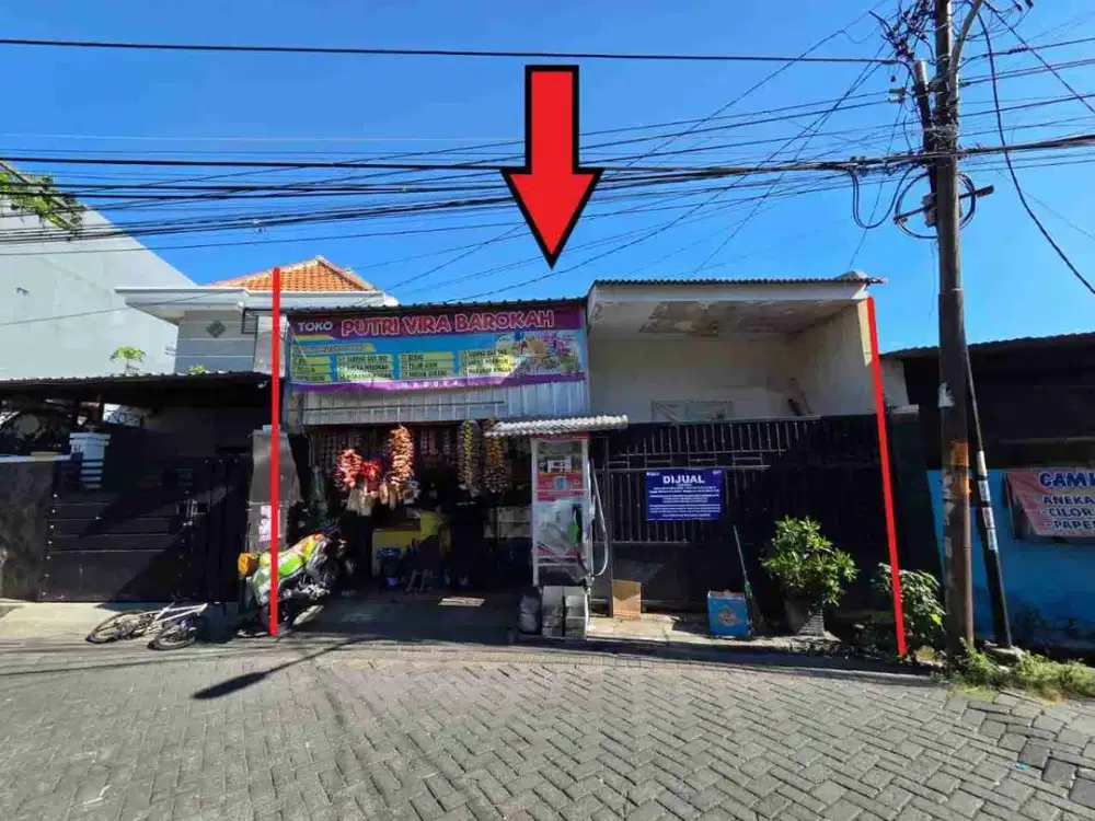 Dijual via lelang rumah di banyu Urip Surabaya