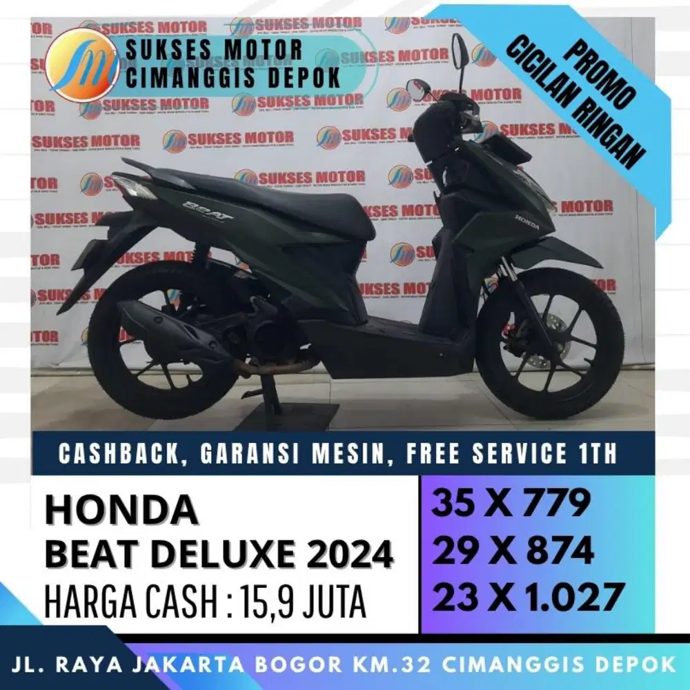 HONDA BEAT DELUXE GEN1 2024 TERMURAH KREDIT DP HANYA 700