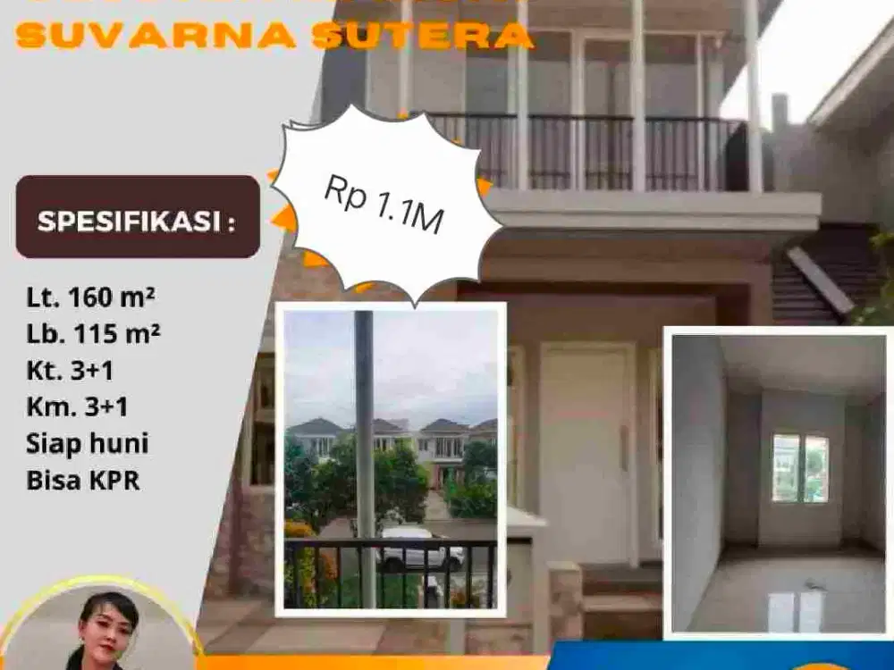 Jual Cepat Cluster Mahoni Lt. 160/115 Suvarna Sutera Cikupa Tangerang