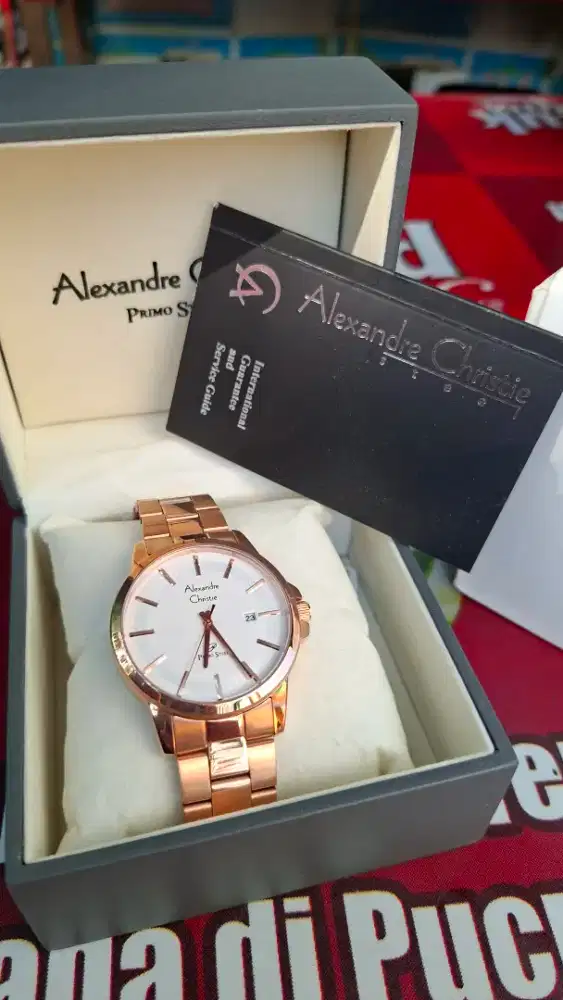 Di jual Jam tangan pria Alexandre Christie AC1034 kondisi baru fullset