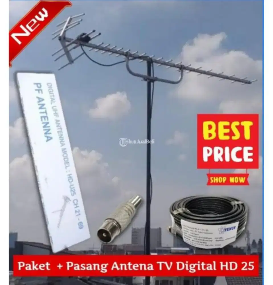 Pusat Pemasangan Baru Antena TV Digital Outdoor Bergaransi