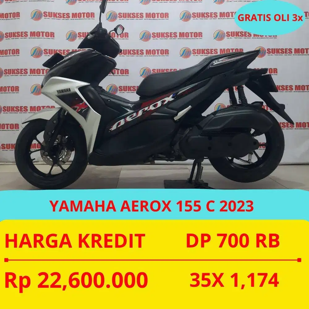 YAMAHA AEROX 155 C 2023 DP MURAH 700 RIBU GUYS