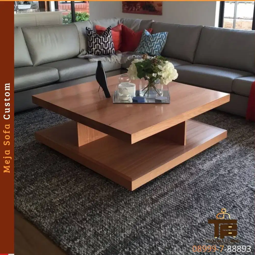 meja sofa custom bisa request desain dan motif
