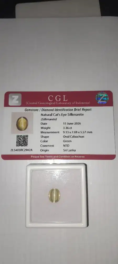 Batu Cat's Eye silimanite