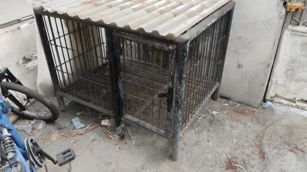 Kandang anjing full besi Bekas