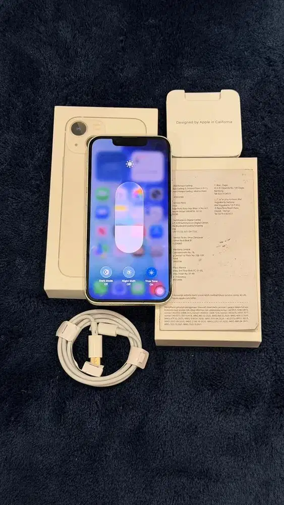 Iphone 13 mini 256GB Starlight Resmi Ibox Lengkap