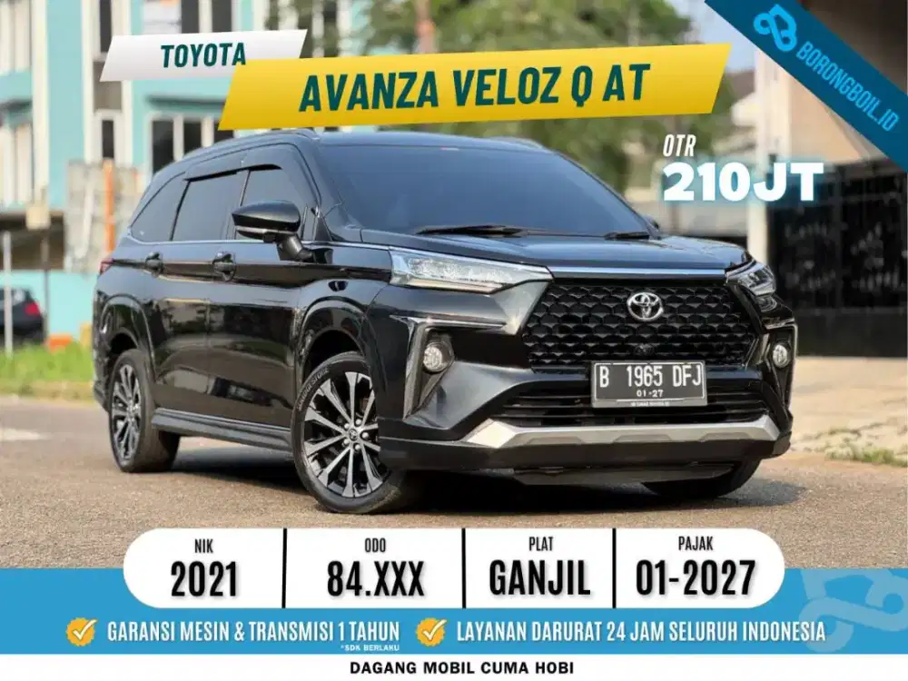 [TERMURAH] Toyota Avanza Veloz 1.5 Q AT 2021 Hitam
