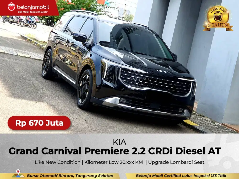 [ LOMBARDI SEAT ] Kia Grand Carnival Premiere 2.2 Diesel 2024/2025