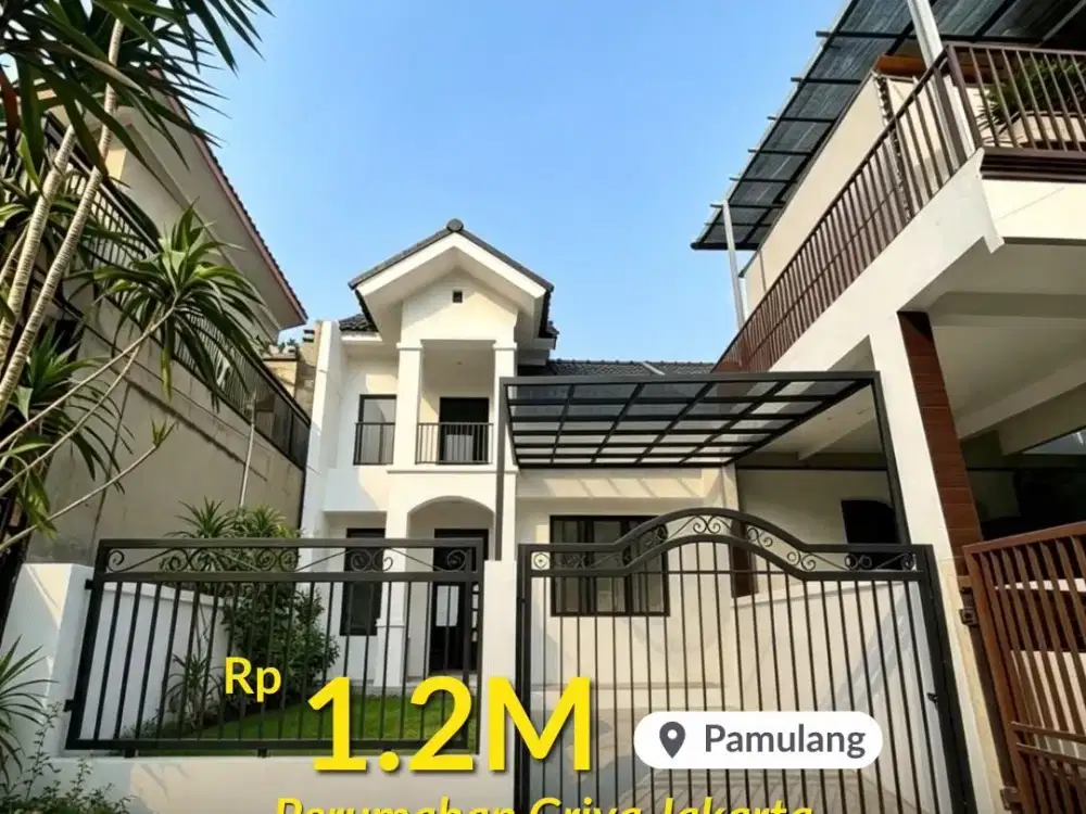 Rumah Baru di Griya Jakarta Pamulang Dekat Universitas Pamulang Design American Classic
