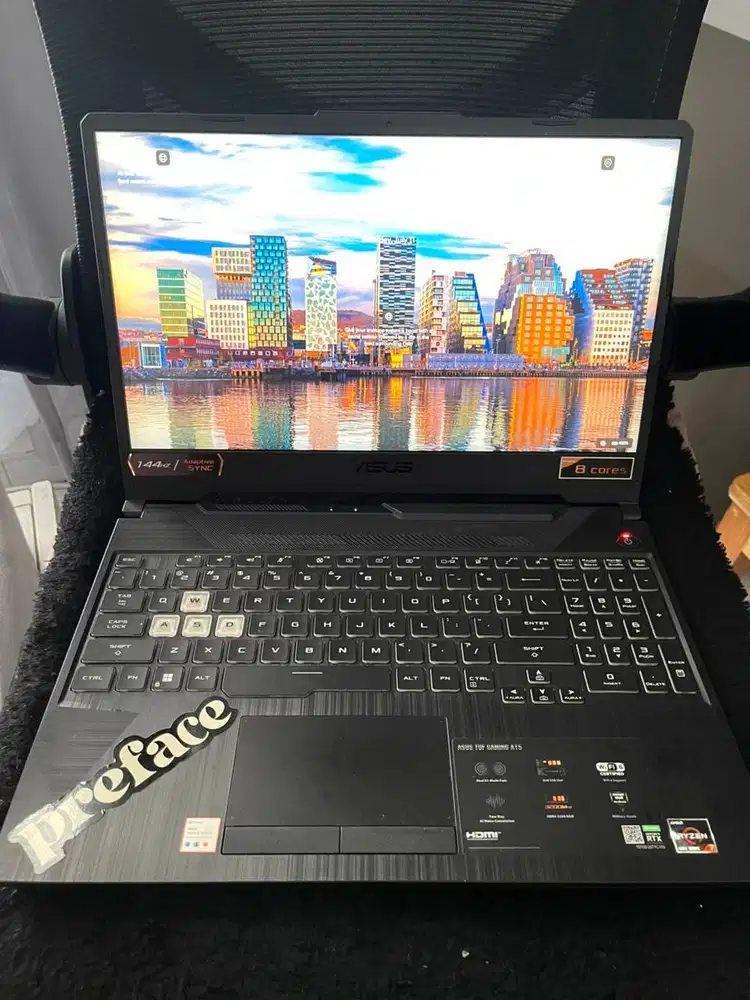 LAPTOP GAMING ASUS TUF A15 Ryzen 7 4800H RTX 3050 RAM 16GB SSD 512GB