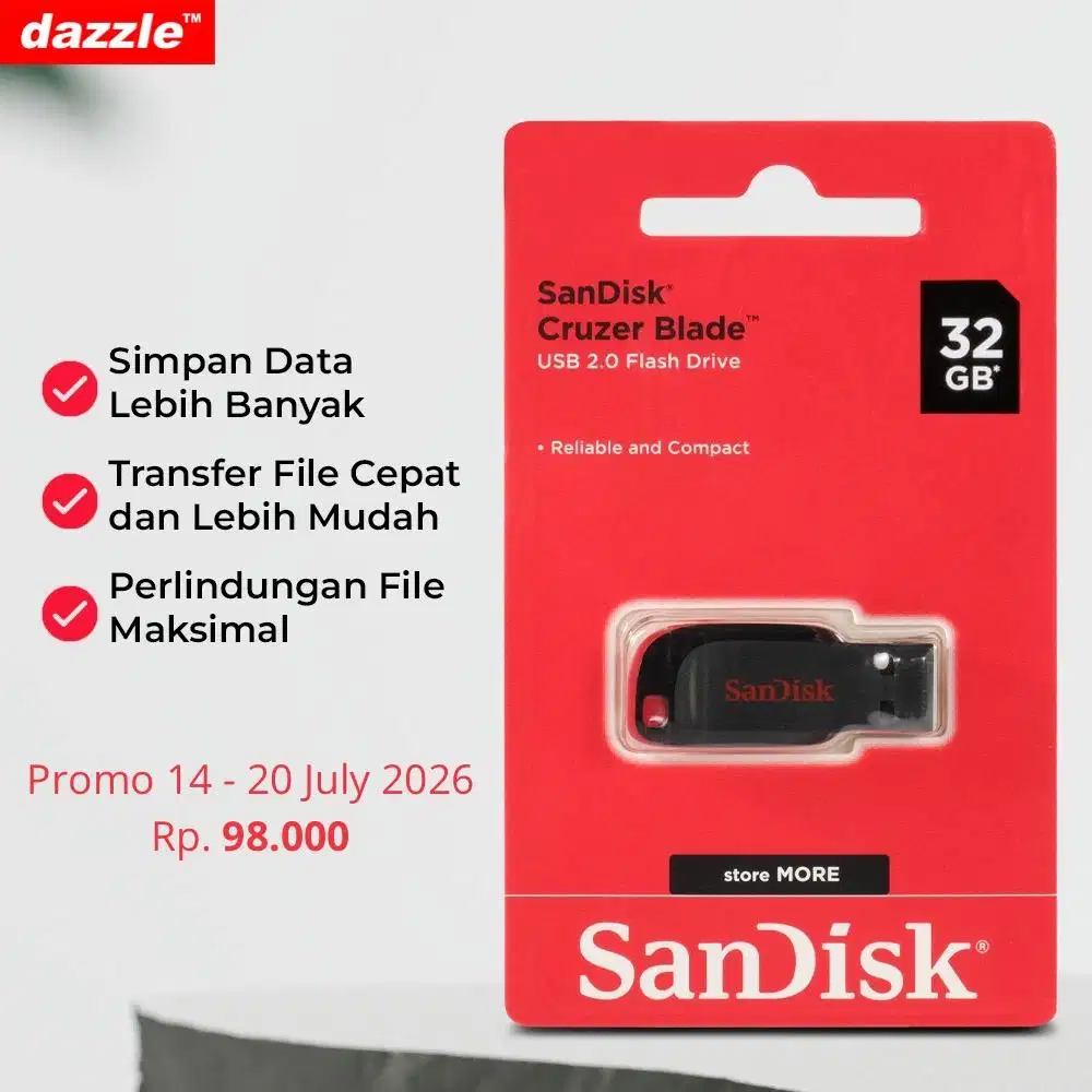 Flashdisk Sandisk Cruzer Blade 32gb