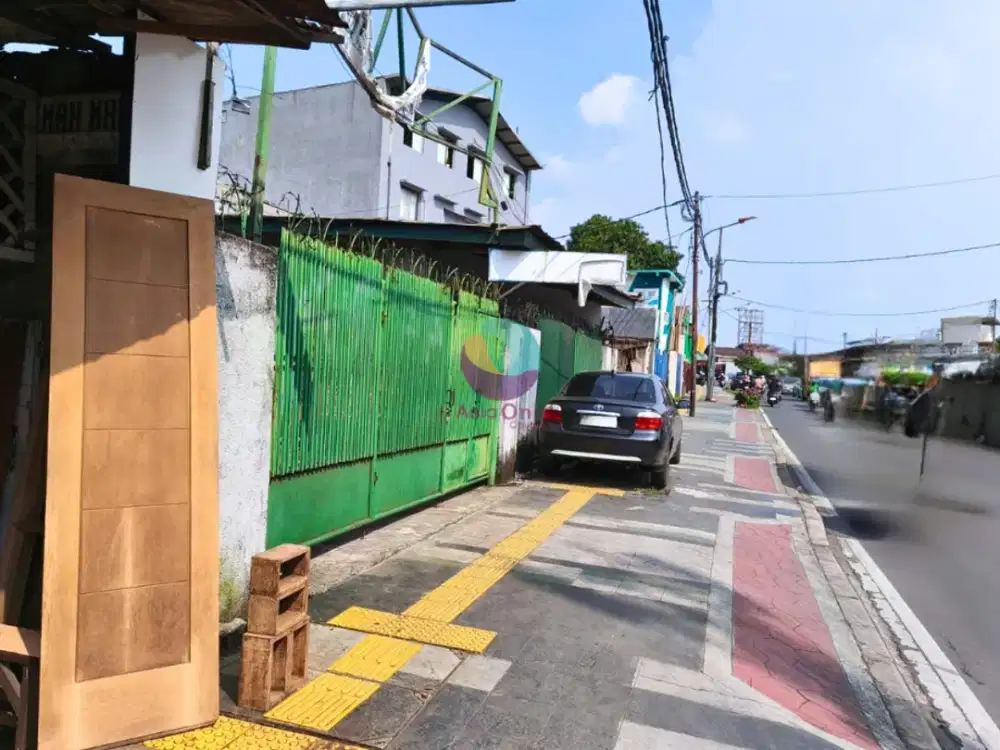 Disewakan Tanah & Bangunan Cocok Untuk Tempat Usaha di Pinggir Jl. Raya Duren Sawit Jakarta Timur