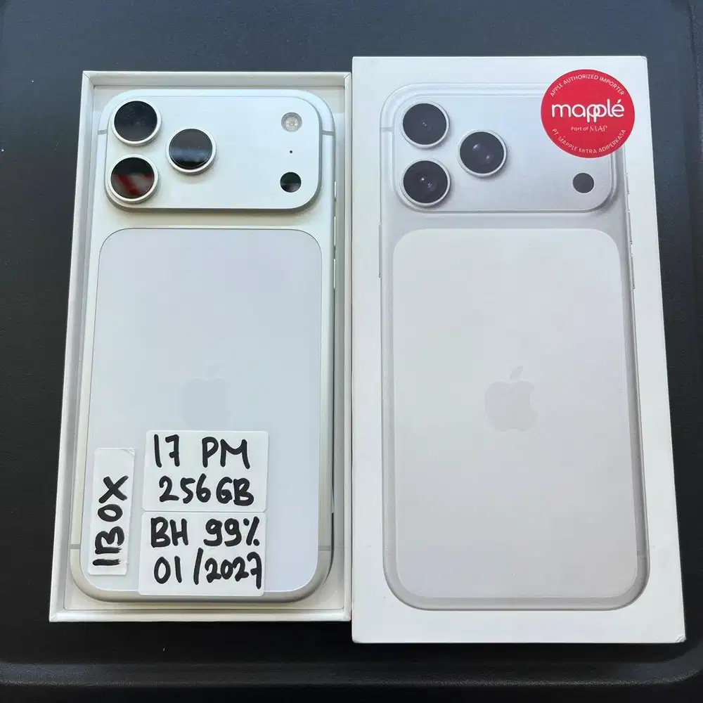 Iphone 17 promax 256gb silver second mulus iBox