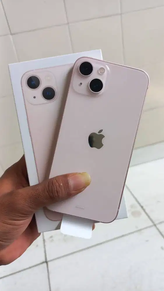 iphone 13 128gb ibox pink lengkap mulus ori