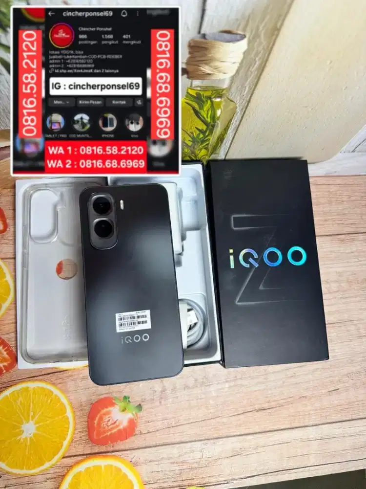 Jual hp likenew iqoo z11 5g ram 8gb pakai beberapa hari saja